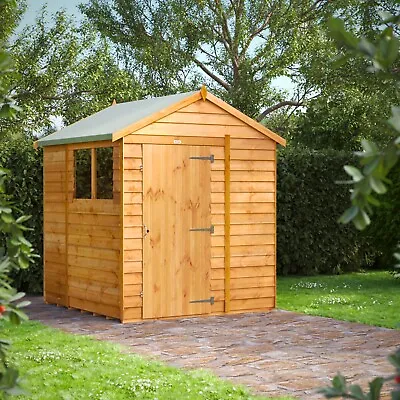 Shed | Power Overlap Apex Garden Sheds | Cheap Apex Sheds | Sizes 4x4 Up To 20x6 • £604