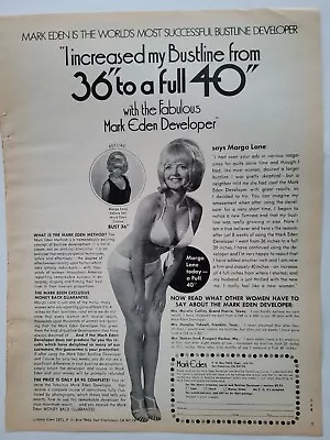 1970 Mark Eden Breast Bust Developer Increased Bust Line Busty Blond Vintage Ad • $9.99