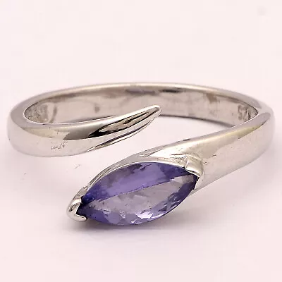 1.75 Ct Natural Genuine Tanzanite Marquise Shape 925 Silver Unique Ring • $28.04