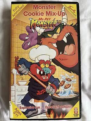 My Pet Monster Cookie Mix Up VHS PAL Video Tape Retro 1980s Cartoon 1988 Nelvana • $9.79