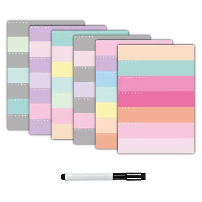 £7.95 • Buy Magnetic Weekly Planner, Dry Wipe Fridge Whiteboard Or Dry Erase Calendar Board