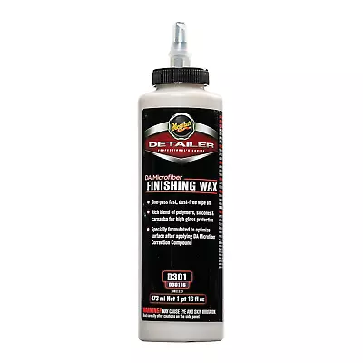 Meguiars D30116 DA (Dual Action) Microfiber Finishing Wax - 16 Oz Bottle • $16.22