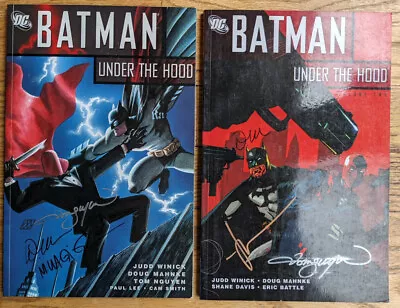 Batman: Under The Hood TPB Lot Volumes 1-2 SIGNED BY SEVEN ARTISTS Matt Wagner • $49.99