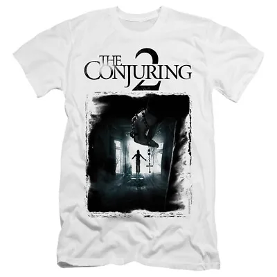 The Conjuring 2 Slim Fit T-Shirt Vintage Poster White Tee • $23.39