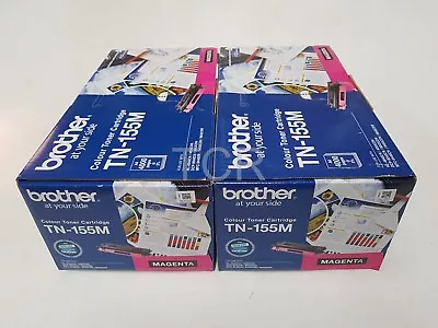 2x Brother TN-155M Magenta Toner Cartridges To Suit HL4040cn DPC9040cn - Genuine • $139