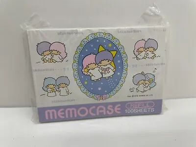 Vintage 1976 Sanrio  - Little Twin Stars - Memo Case Box Note Paper Refill • $29.99