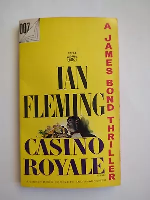 Casino Royale Ian Fleming James Bond 1953 Signet Vintage PB Book • $14.99