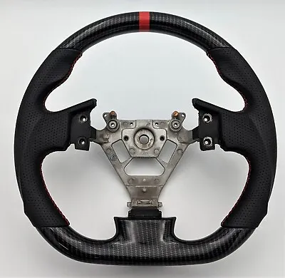 REVESOL Hydro-Dip Carbon Fiber Black Steering Wheel For 2003-2007 INFINITI G35  • $269