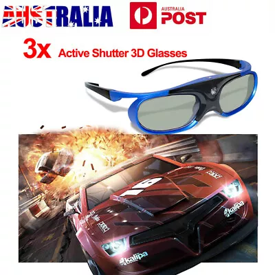 3x Active Shutter 3D Glasses Universal For BenQ/Acer/XGIMI/Sony DLP 3D Projector • $92.95