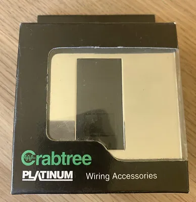 Crabtree Platinum 1G BT Slave Telephone Socket Stainless Steel • £3.59