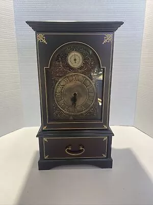The Bombay Co. Mantle Travenier Movement Clock W/ Hidden Storage & Thermostat • $29.99