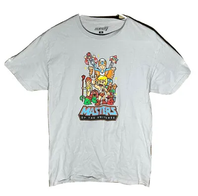 Super 7 He-man Master Of The Universe MOTU T-shirt Vintage Look Gray Cartoon • $13.95