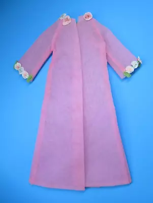 ** Vintage Barbie FRANCIE - SWEET 'N SWINGIN' #1283 - Long Sheer Pink Coat • $3.25