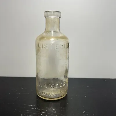 Vintage Listerine Glass Bottle Lambert Pharmacal Company 4 1/2  Free Shipping • $15.98