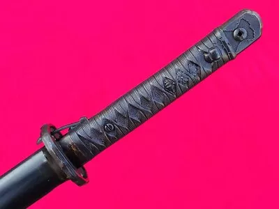 Vintage Sword Samurai Katana Signed Blade Japan Equip Army 95 Style Brass Handle • $142