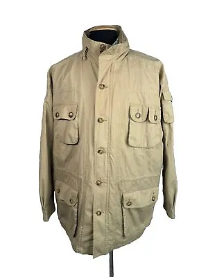 ORVIS Men’s Cotton Khaki Men’s Safari Jacket Coat Size XL • $49.95