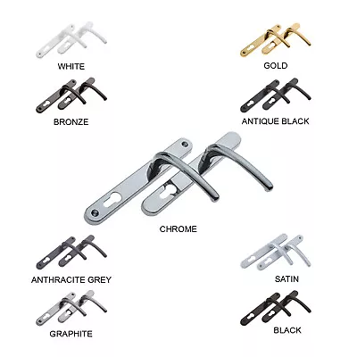 UPVC Door Handle Sprung Double Glazing Fab & Fix Composite Pair Set Patio PVC • £27.99