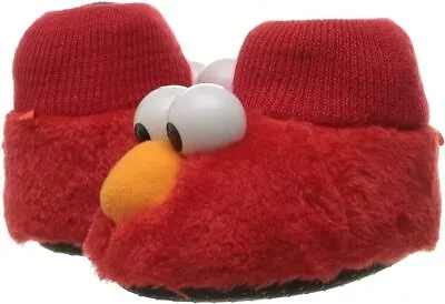 Sesame Street Unisex-Toddler ELMO Puppet Slipper Red 7/8 Child US Toddler • $15.95