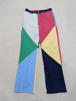 $28 • Buy Vineyard Vines Men's Cotton Color Block Golf Straight Leg Pants Size 30/32