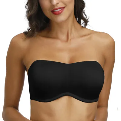 £12.72 • Buy Ladies Elegant Strapless Bra Multiway Balcony Padded Tube Top Bras 32-48 A-G Cup