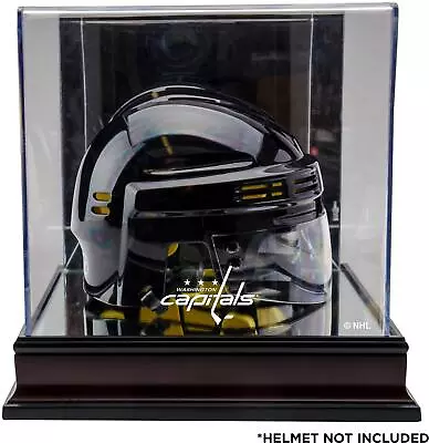 Washington Capitals Mahogany Logo Mini Helmet Display Case • $44.99