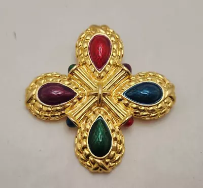 Liz Claiborne Maltese Cross Brooch • $14.99