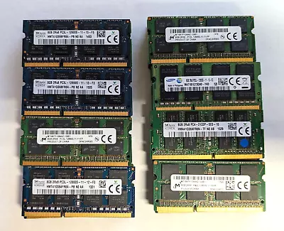 Lot Of 40 8GB PC3L-12800s DDR3-1600MHz Laptop Memory RAM MIXED BRANDS BULK • $299.99