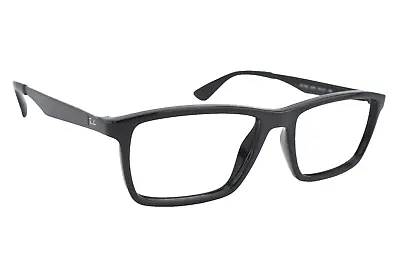 Ray-Ban Eyeglasses Frame RB 7056 2000 Black Mens Women Rectangle 53-17 145 #5038 • $69.99