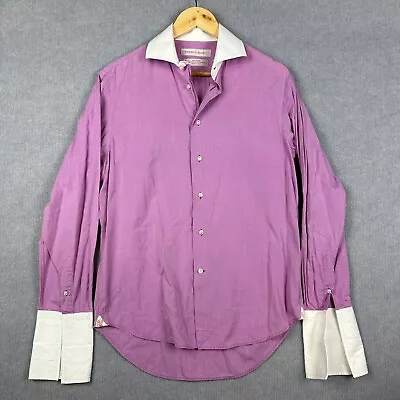 Rhodes & Beckett Long Sleeve Button Up Shirt Men's Size 40 Pink Egyptian Cotton • $14.96