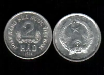 Vietnam 2 HAO KM-12 1976 NHNNVN Vietnamese World Currency COIN • $9.99