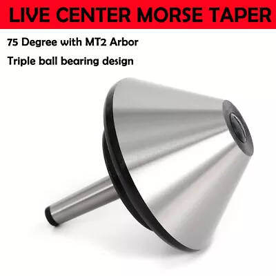 5'' MT-2 Bull Nose Live Center Morse Taper #2 Bull 75 Degree For Lathe 120mm • $66