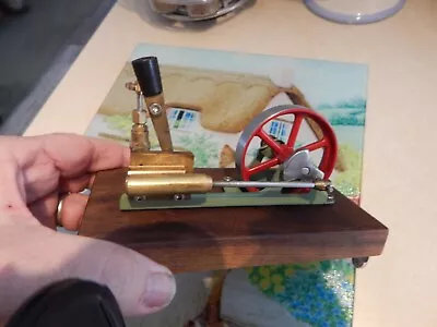 Small Live Steam Engine Model On Wood Base • $99