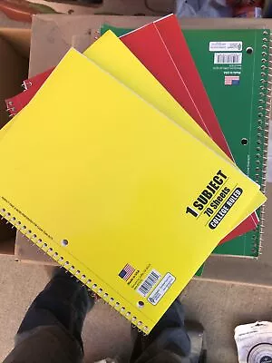 Spiral Notebook 5 Note Books Lot College Ruled One Subject 70 Sheets Each • $5