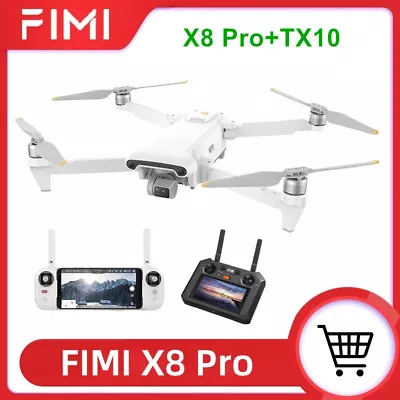 FIMI X8 Pro Drone Professional 4K HD Camera 3-Axis Gimbal Quadcopter GPS TX10  • $699