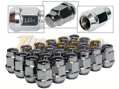 24 Bulge Acorn Wheels Rims Lug Nuts 14x1.5 M14 14 1.5 Closed End Chrome 19 Hex • $23.95