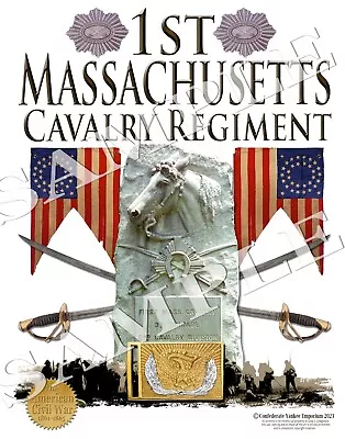 1st Massachusetts Cavalry Union Army American Civil War Themed Art Print • $14.99