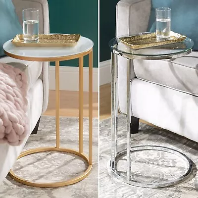 £29.99 • Buy C Shaped End Side Couch Small Coffee Table Snack TV Style Living Room Furniture