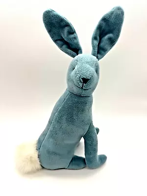 Blue Soft Velveteen Rabbit Plush Easter Cottontail Bunny Stuffed Animal 12  • $19.95