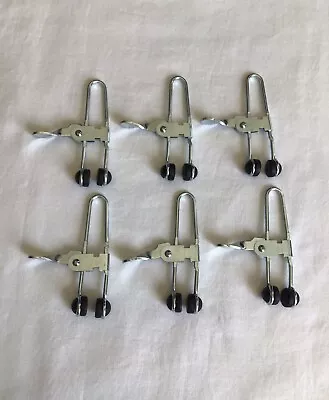 Six Rubber Head Metal C Clamps 3.5” Secure Lever Lock Celing Clamps Multi Apps • $9.95