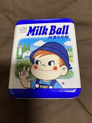 Vintage 2000 Poko Milk Ball Candy Tin Box 3 X4 X1  • $2