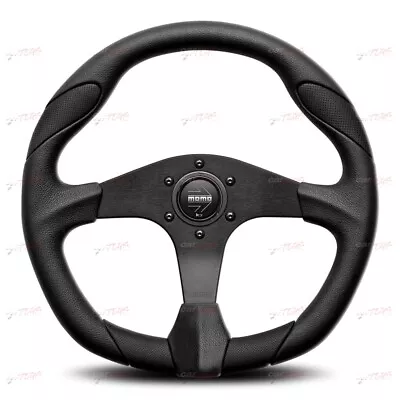 MOMO Steering Wheel Quark Black 350mm VQUARK350BLKR • $186.57
