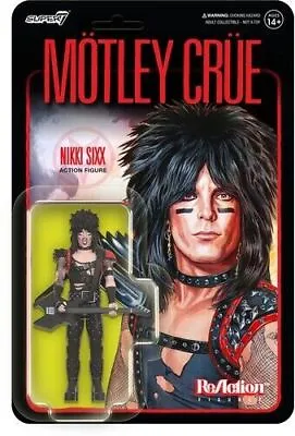 Nikki Sixx Montley Crue Super7 Reaction Action Figure • $23.99