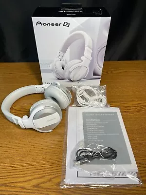 Pioneer HDJ-CUE1BT-W White Foldable Wired On The Ear Headphones W/ Manual • $89.99