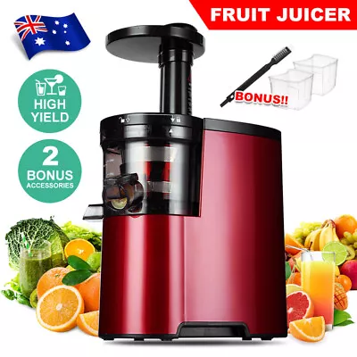 Slow Juicer Citrus Fruit Cold Press Extractor Vegetable Juice Masticating Filter • $56.95