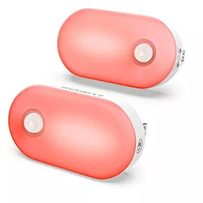 Motion Sensor Night Light Indoor Sleepaid Red Night Lights Plug Into Wall 0 Blu • $13.12