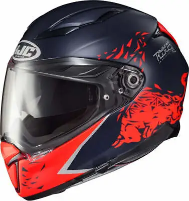HJC F70 Spielberg Red Bull Ring Motorcycle Helmet - Blue/Orange • $609