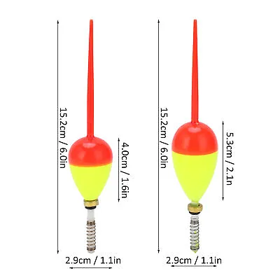 2x Foam Fishing Floats And Bobbers Slip Bobbers Stick Floats For Crab Fishing • $11.67