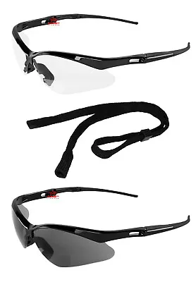 Bullhead Spearfish Bifocal Clear/Smoke Anti Fog Safety Glasses Magnifier W/Cord • $10.69