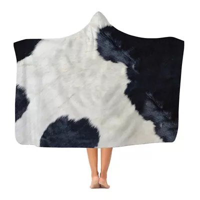 Cow Print - Hooded Blanket • £35.98