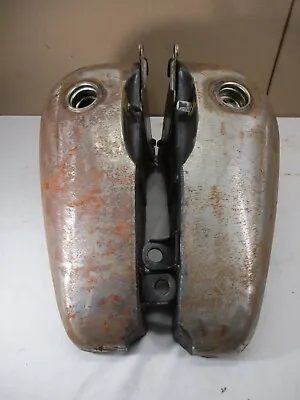 Vintage 1970's/1980's Harley Davidson Motorcycle Split Gas Fuel Petrol Tank's • $155.99